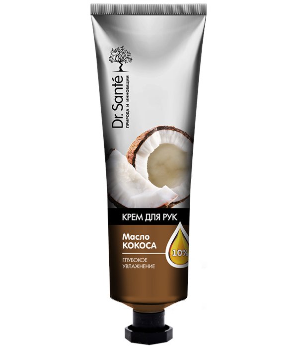 Deep Hydration Hand Cream with Coconut Oil, 30 ml, Dr. Sante