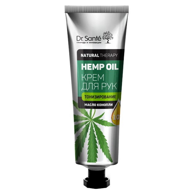 Natural Therapy Toning Hemp Oil Hand Cream, 30 ml, Dr. Sante