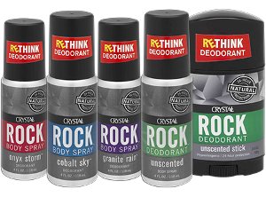 Crystal Rock Men’s Deodorants