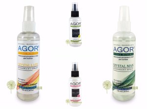 Mineral Salt Deodorants by Agor